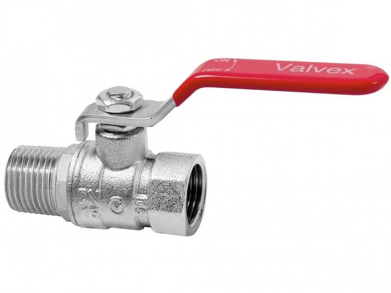 Nickel plated ball valve with steel lever choke (DSt) (NW version) ON