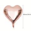 10, 18-дюймовые воздушные шары из алюминиевой фольги в форме сердца цвета розового золота, подходят для дней рождения, Дня святого Валентина, свадеб и помолвок