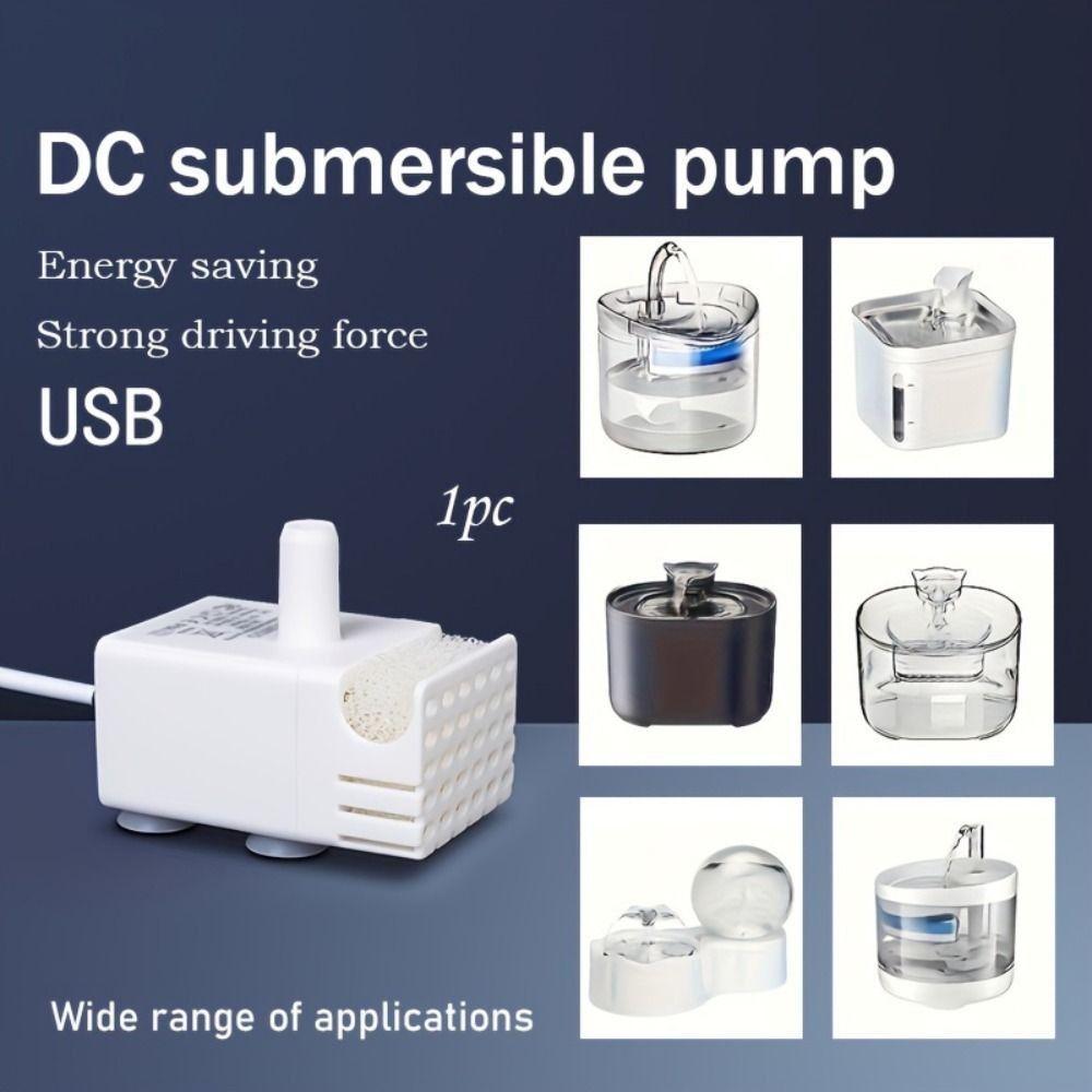 Mini Mini Submersible Pump Low Pressure Mini Fountain Pump Aquarium USB Submersible Pump Landscape