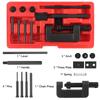 Heavy Duty Splitter Link Riveter Set Motorcycle Bike 13Pcs Cam Drive Chain Breaker Riveting Repair Tool Kit With Red Case