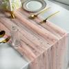 Уличная 75x300см Жемчужная Дорожка на Стол Тюль Бохо Вечеринка Скатерть Скатерть Свадебная Вечеринка