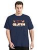 Men's T-Shirts I Can't Eat Gluten It Makes My Tummy Hurt Gluten Intolerant Celiac Meme Cotton Tees cotton T Shirt Clothing