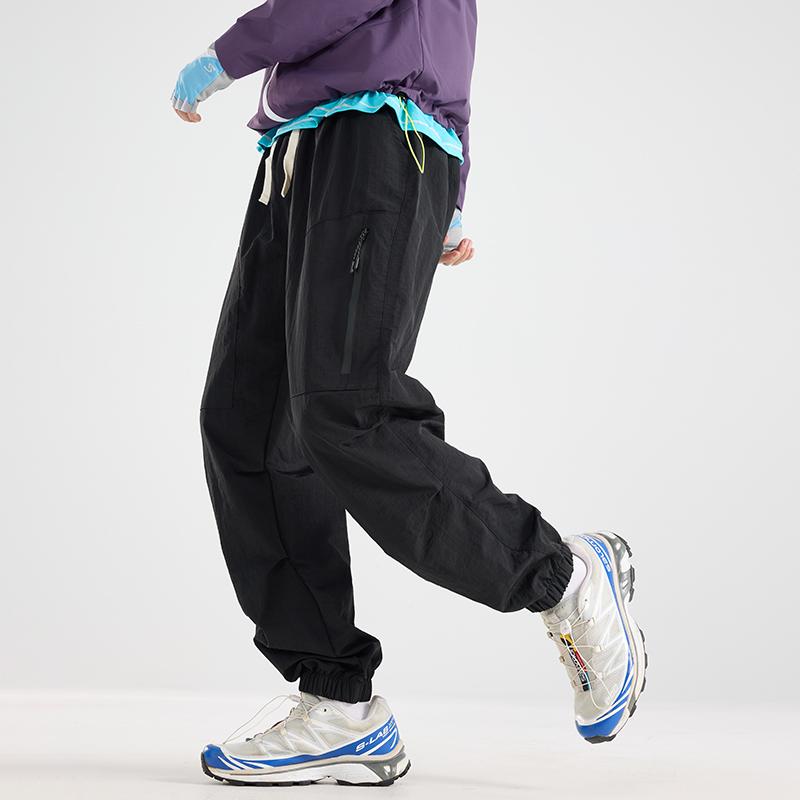 Брюки High Street Charge Мужские Весенне-осенние Средней толщины Американский трендовый бренд Прямые Спортивные Свободные Рабочие Спортивные брюки