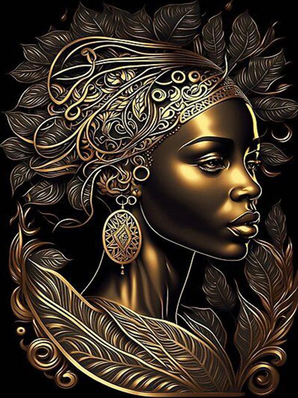 Diamond Painting New Arrivals African Woman Diy Full Square Round Drill Rhinestone Embroidery Girl Mosaic Cross Stitch Kits Wall Decor FG1914