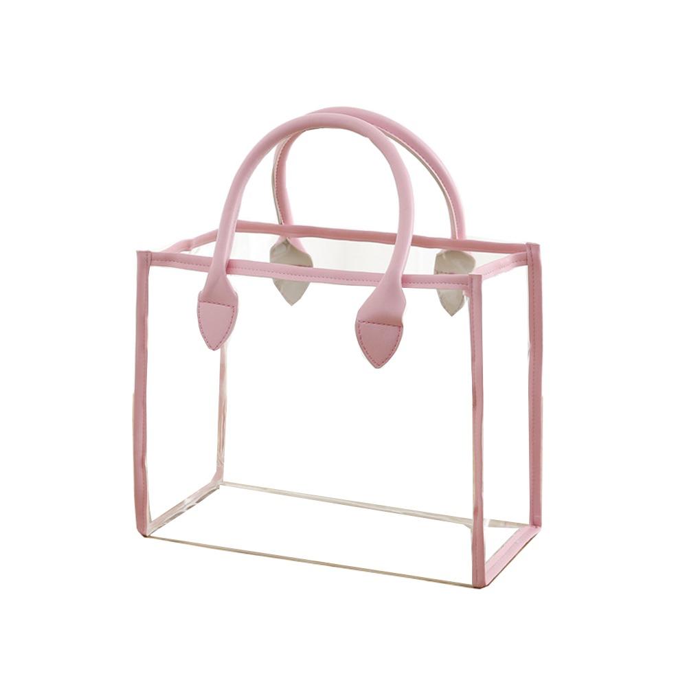 Lightweight Transparent Gift Bag Large Capacity Clear PVC Handbag Women Shopping Bags Women