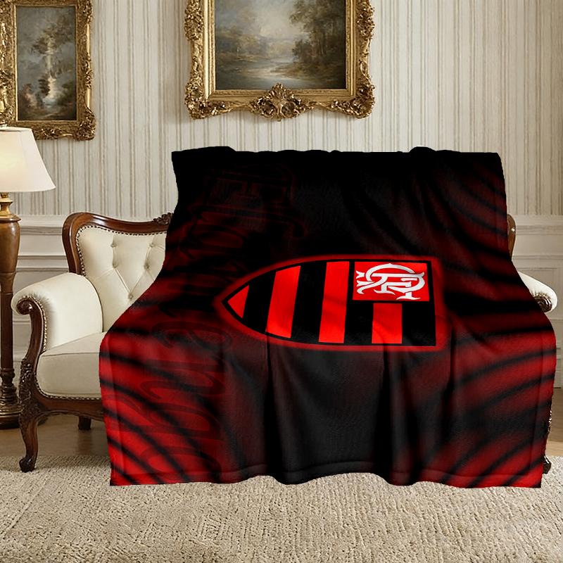 Rangers FC Pattern Blanket, Cozy Blanket for All-Season Comfort on Sofas, Beds, Office, Car, Camping and Travel