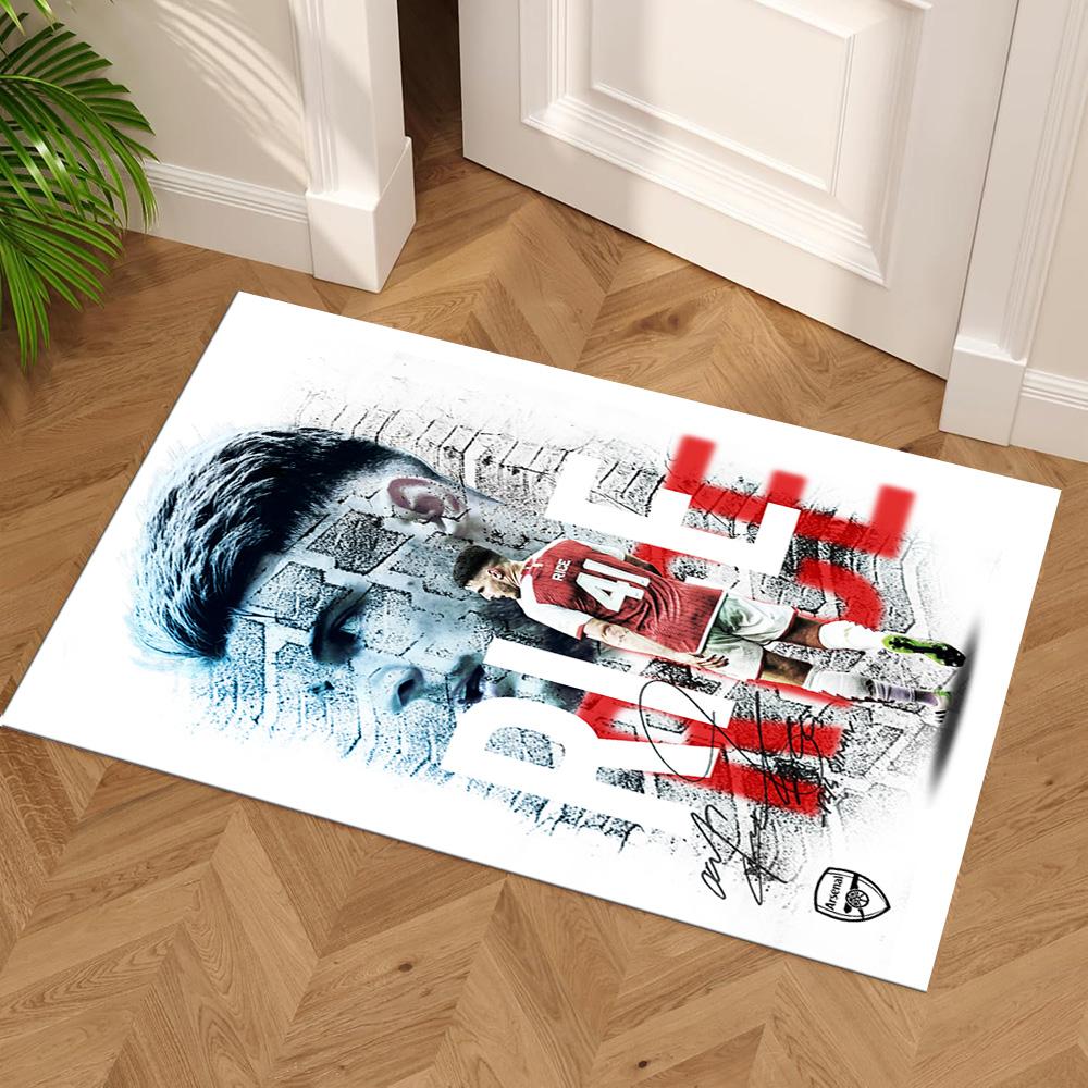 Arsenal Football Player Carpet Perfect for Balcony Entryway Foyer Hallway Anti-slip Rug Anime Office Decor Spiritual Gift