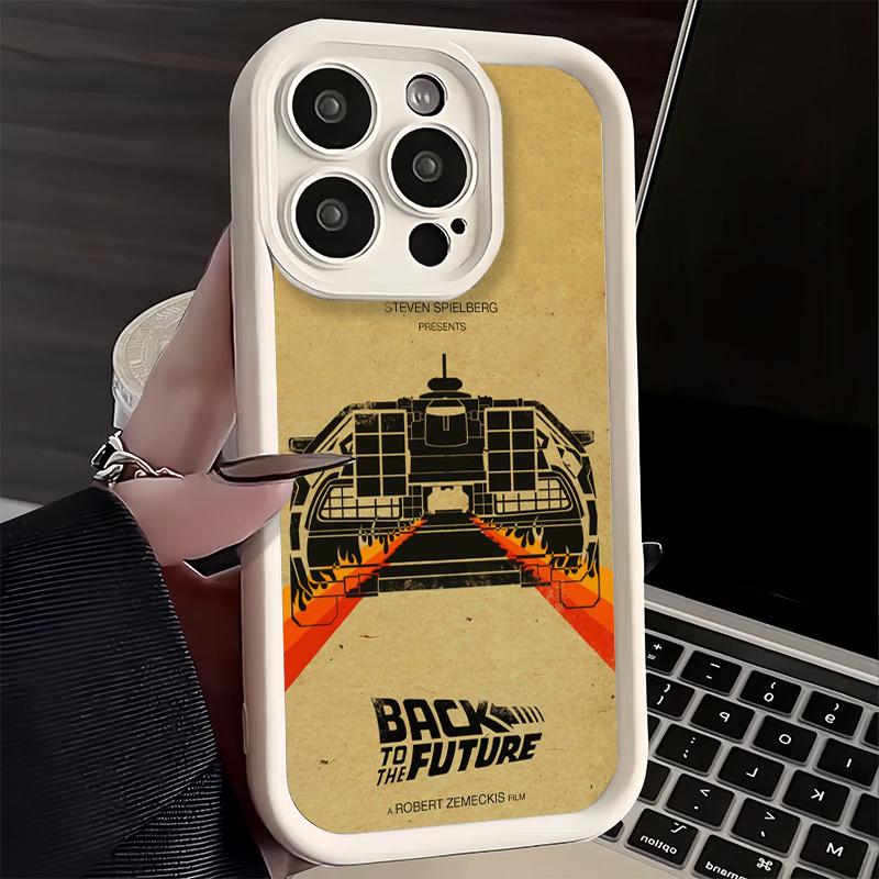 Phone Case for iPhone 17 Air 16E 15 16 Pro Max Back To The Future Cover 14 Plus 13 12 Mini Soft Shell Silicone Fundas