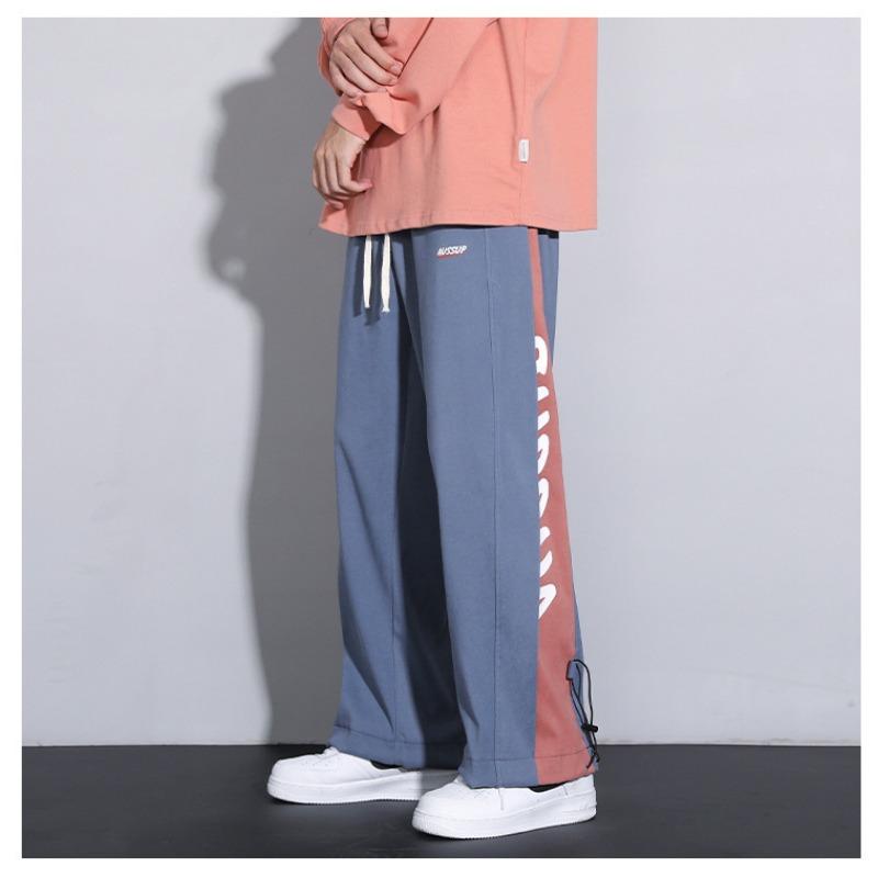 Спортивные штаны мужские повседневные свободные и универсальные трендовые брюки мужские весенне-осенние новые прямые широкие мужские брюки