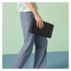 Gucci Jumbo GG Double G logo zipper closure leather clutch large size men's black