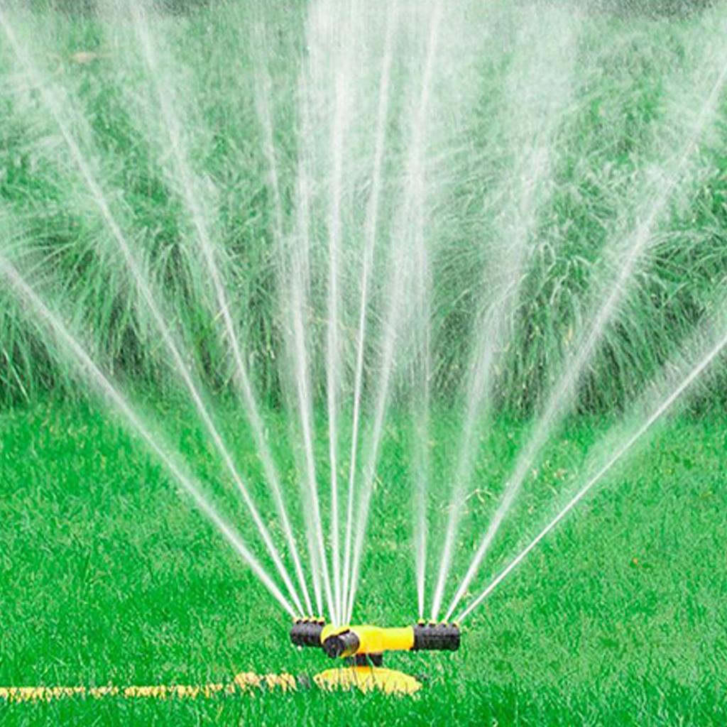 Lawn Sprinkler Garden Grass Watering Yard Sprinkler 360 Degree Rotating Irrigation System Automatic with Adjustable Spray