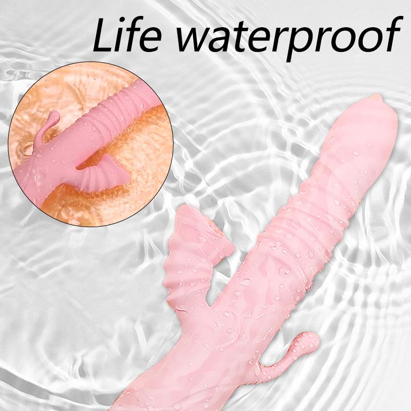 Вибратор с подогревом, телескопический фаллоимитатор, лизание языка, вагинальный массаж, стимуляция женского клитора, мастурбация, вибрация, секс-игрушка для взрослых