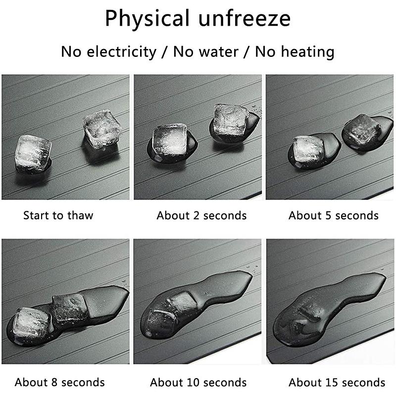 Большой алюминиевый лоток для размораживания замороженного мяса с пластиной для сверхбыстрой разморозки Natural Fast & Magic Defroster Board