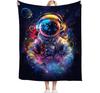 Spaceman Astronaut Throw Blanket - Soft Warm Cozy Fleece for Couch, Sofa, Bed - - Gifts & Decor for Girls, Boys, Women,