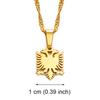Anniyo 1CM Small Mini Albania Eagle Pendant Necklaces Gold Color/Silver Color Jewelry Ethnic for Women Girls @201521