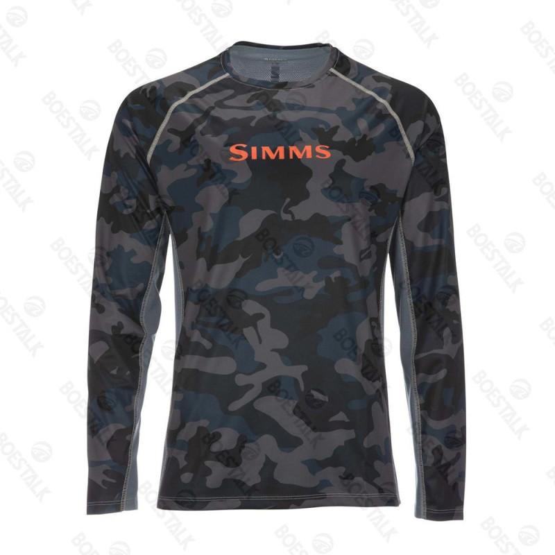 Mens Quick-Dry UV Protection Fishing T-Shirt Long Sleeve Crew Neck Outdoor Angling Summer Wear