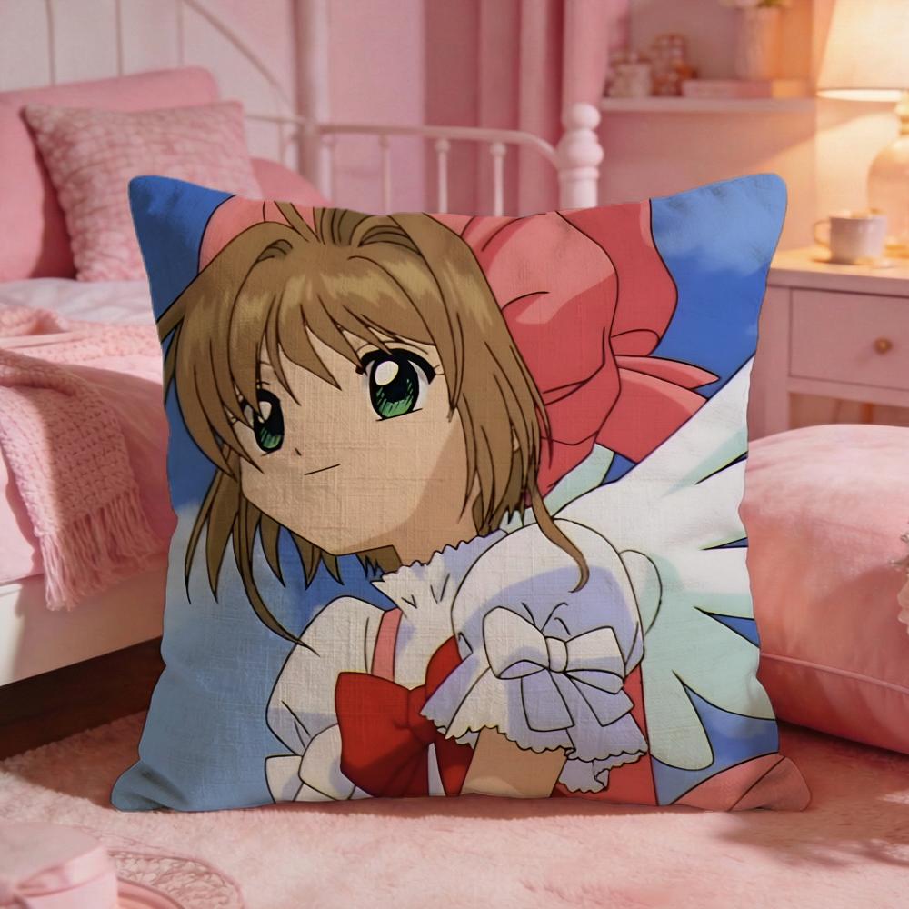 CCardcaptor SakuraS Anime Cushion Cover Premium Comfort Reversible Pillow Cove Two In One Design For Any Room Car Interior
