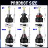 2 шт. 6 сторон 160000LM 3D H7 светодиодный Canbus 360° H1 HB3 HB4 9012 Hir2 CSP Led H11 H8 9006 9005 автомобильная фара противотуманная фара для автомобильных фар 12 В 6000 К