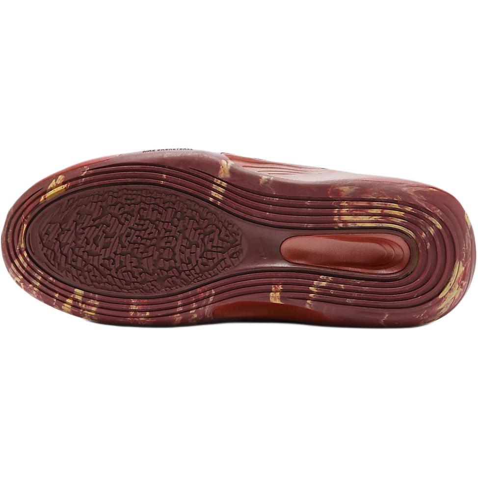 Nike ISOFLY Slip Resistant Shock Absorbers Low Top Children's Basketball Shoes Red Sneakers FZ7298-600