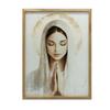 Our Lady In Prayer Our Lady In Prayer, 40X50 Cm, Gold Aluminum Frame, 230 Gsm Matte Paper