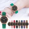 Women's Watch Quartz Dial Digital Watch Frosted Leather Strap Ladies And Girls' Watch