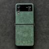 Роскошный чехол из кожи Алькантары для Samsung Galaxy Z Flip 6 Flip7 6 5 4 3 Складной экран Задняя крышка из замши Роскошная Поворотная Меховая Замшевая