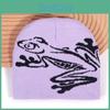 Frog Embroidered Knit Hat With Style For Autumn And Winter Outdoor Fashion