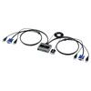 SANWA SUPPLY SW-KVM2UUSN2 Computer Switch (without Emulation and Handheld Switch), Black