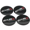 For Nissan ArR4For Nissan Nismo Tiida Teana GTR 350Z 370Z 240SX Juke Note Versa 4Pcs 56MM Car Wheel Center Hub Cap Stickers Styling