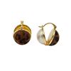 Retro leopard print pearl double-sided earrings for women's light luxury temperament high-end studs, fashionable, unique and beautiful earrings.