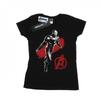 Womens/Ladies Avengers Endgame Mono Iron Man Cotton T-Shirt