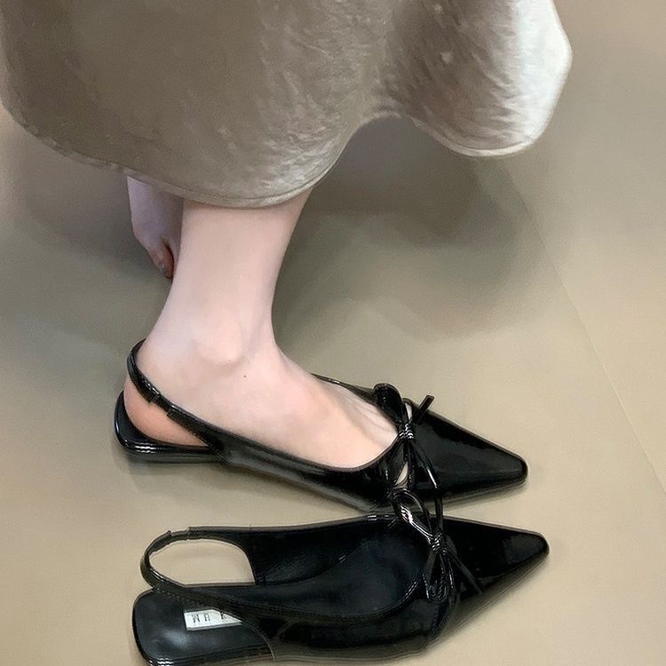 Мода Летняя Мода Туфли-сандалии женские на плоской подошве, неглубокие, слипоны, с ремешком на пятке, женские, повседневные, для платья, уличный стиль