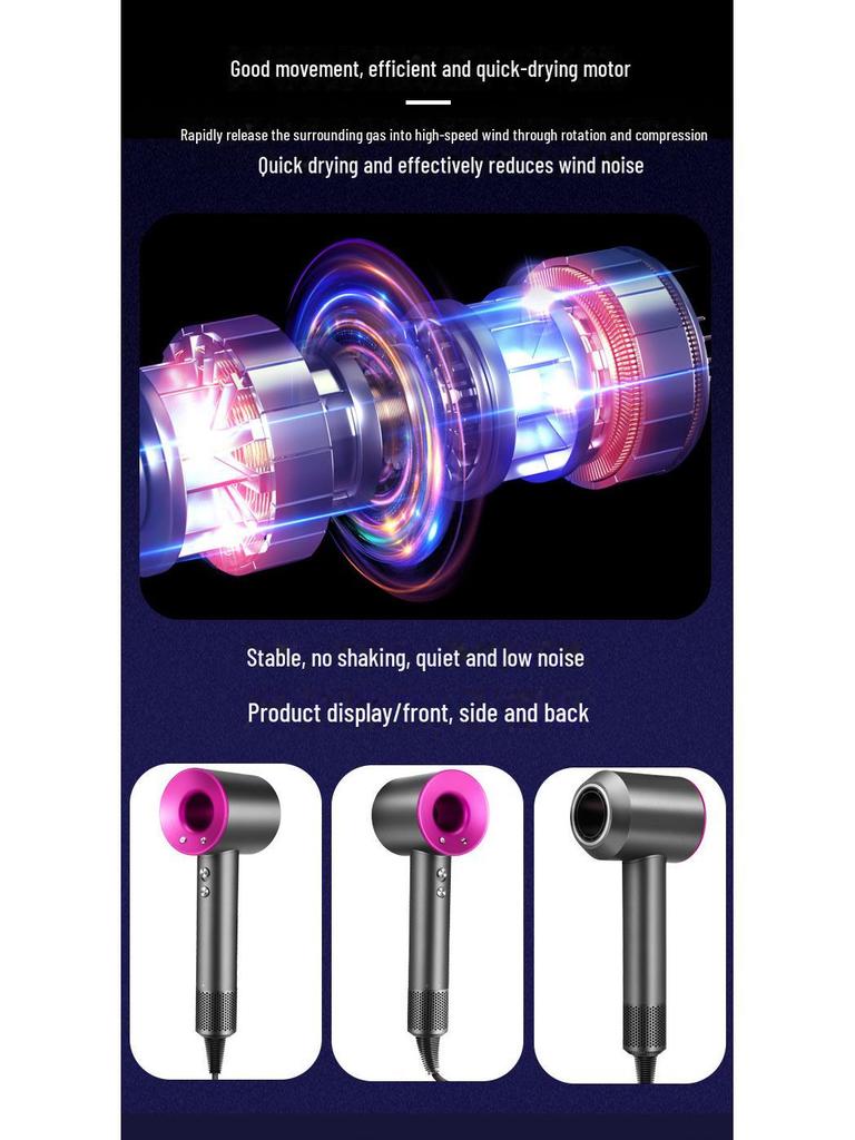 Индивидуальный высокоскоростной ионизированный фен для быстрой сушки волос