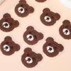 10 Pcs Brown New Embroidered Yarn Bear Patches DIY Sewing Accessories