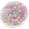 Hanmade DIY Jewelry Accessories Round Beads Exquisite Peandants Fashion Frosted for Bracelet Earring Making Pearlescent Color 30pcs