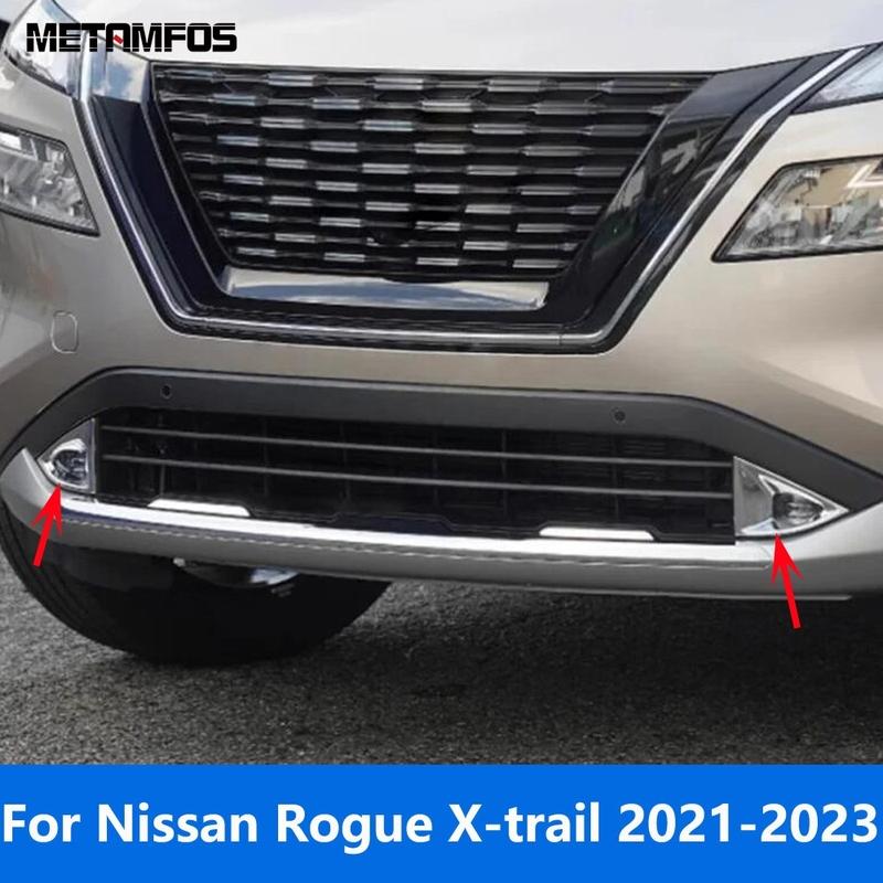 Декоративная накладка на передний противотуманный фонарь для Nissan X-trail Xtrail Rogue T33 Защитная накладка на противотуманную фару из углеродного волокна Автоаксессуары