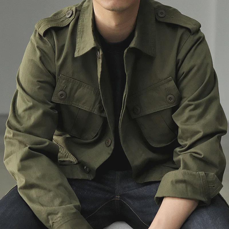 Модный мужской пиджак с длинными рукавами и лацканами в японском стиле - осенняя литературная мода.