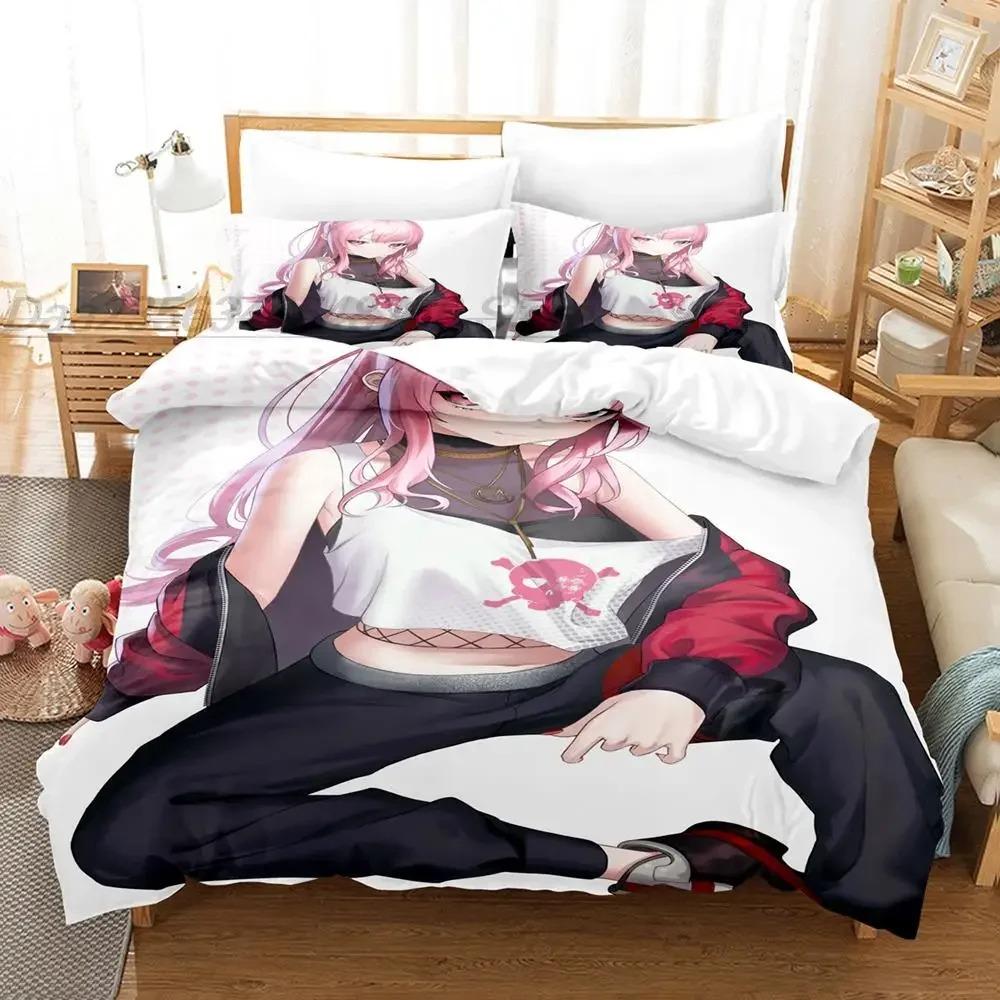 3D Print Anime Pink Girls Neneka Bedding Collection Single Twin Full Queen King Size Bed Collection Adult Kid Bedroom Duvet Cover Sets