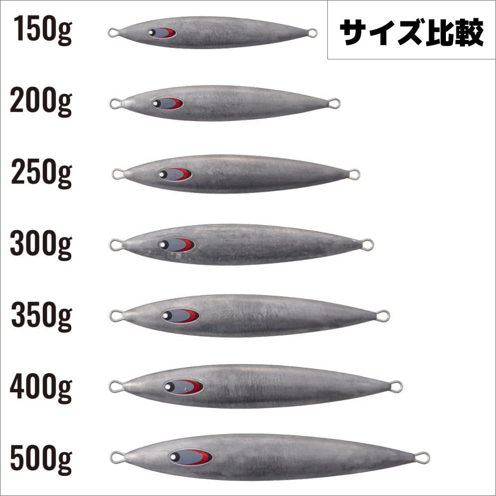 Major Craft Metal Jig Jigpara Vertical Quell 300g #003 Red