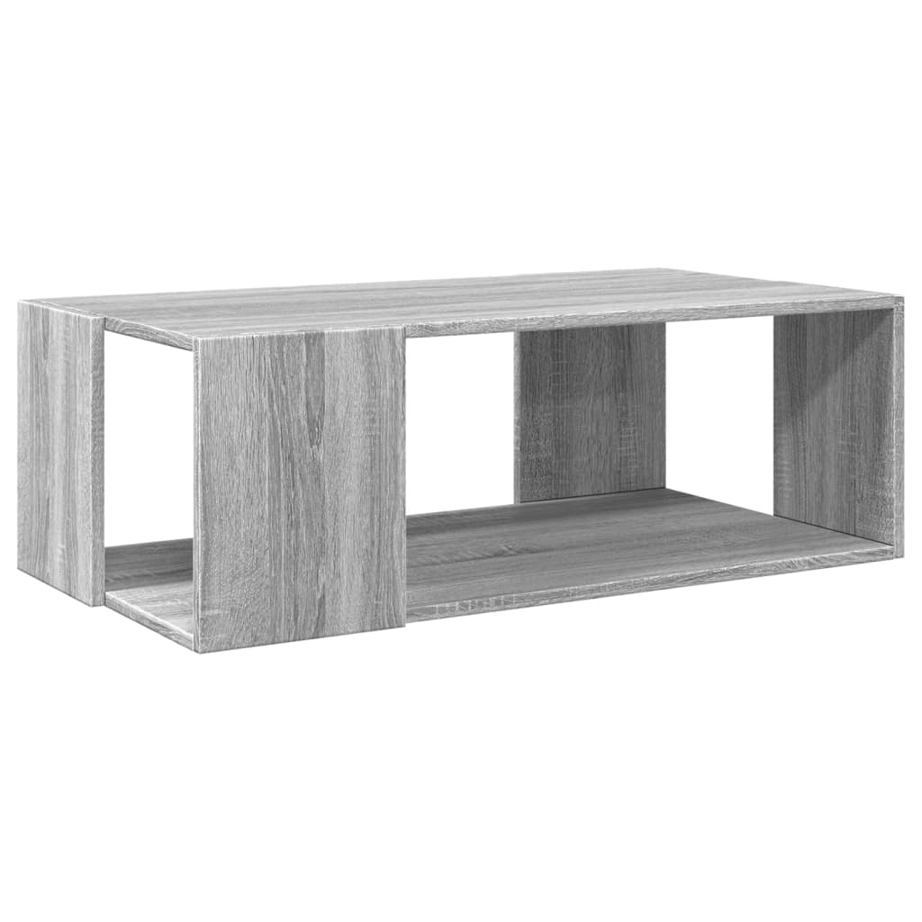 Coffee Table Gray Sonoma Oak 89.5x48x30 cm Engineered Wood