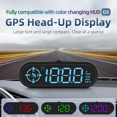 GPS спидометр автомобильный проекционный дисплей сигнализация светодиодный спидометр компьютер многофункциональный универсальный безопасный вождение цифровая панель