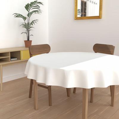 SOLEIL D'OCRE Круглая скатерть против пятен - Аликс - 300 см - Белый