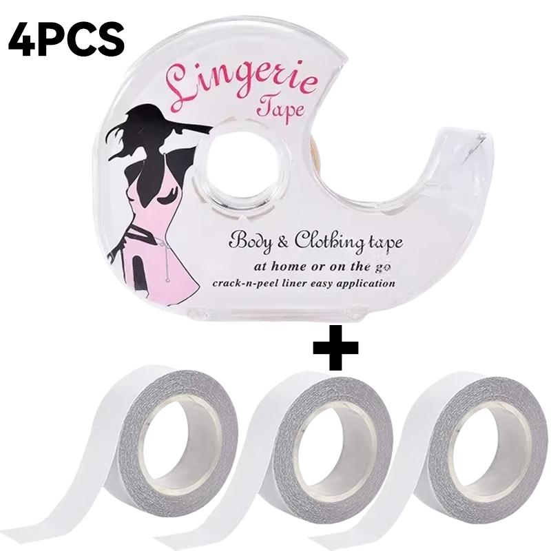 Двусторонняя лента для тела, самоклеящаяся бюстгальтер, одежда, классическая рубашка, секретная наклейка, прозрачная лента для нижнего белья, невидимая нашивка на груди