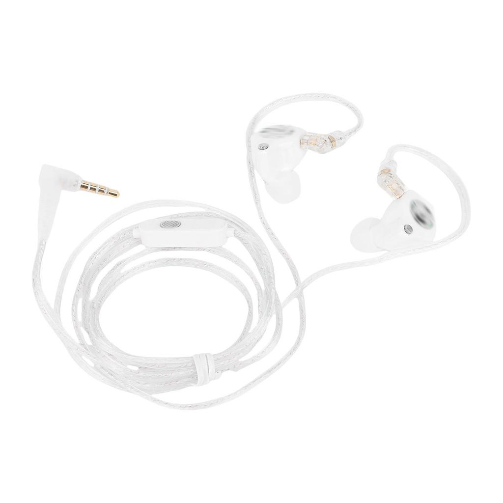 3.5mm Wired Earbuds with Detachable 2Pin Cable HiFi Noise Cancelling Earphones Super Linear Driver Built In Microphone
