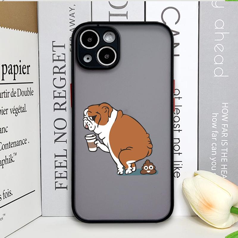 Смешной мультяшный чехол для телефона с изображением кофейной собаки-пары для Samsung Galaxy A36 A56 A55 A54 A53 A52 A51 A50 A15 A14 5G Жесткий чехол парная оболочка