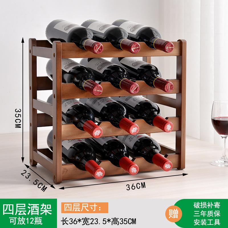 Европейский стиль Домашний Креативный Винный Стойка Барный Стойка Для Хранения Красного Вина Бамбуковый Настольный Винный Стойка Решетчатый Декор