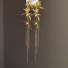 Chinese Ancient Style Long Tassel Dangle Earrings Zinc Zinc Alloy Ear Jewelry Bamboo Leaf Earrings  Women