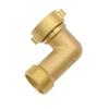 3/4" Brass Elbow Hose Adapter Copper Garden Watering Irrigation Pipe Fittings Connect Repair Quick Connector Coupling Joint