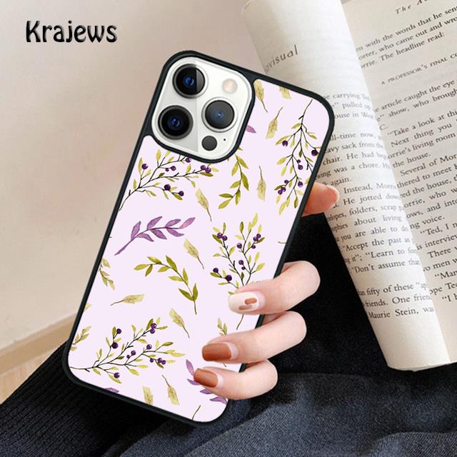 Минималистичный цветочный чехол для телефона iPhone 17 Air 16 15 14 Max Plus 11 12 13 Pro Max Чехол для телефона coque Fundas