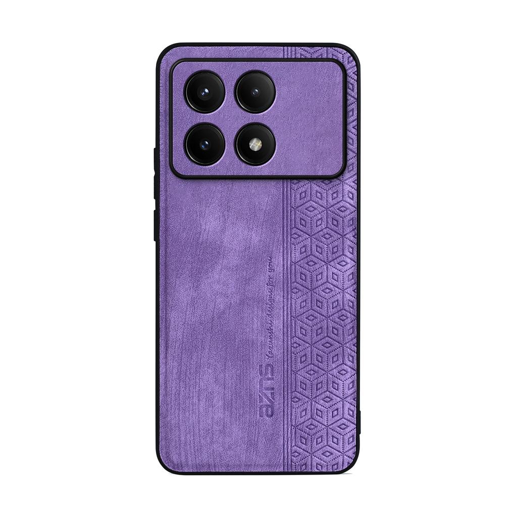 Для Xiaomi Poco F6 Pro 5G Задняя крышка Кожа на ощупь Противоударный кожаный чехол для телефона Для Poco F6 Pro 5G Coque Capa Бампер